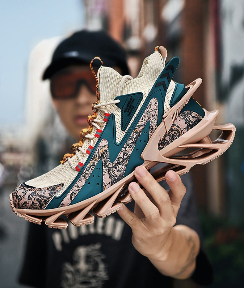 Men's Lightweight Running Sneakers Fashion Casual Flying Woven Trainers Blade Sports Shoes | 1236