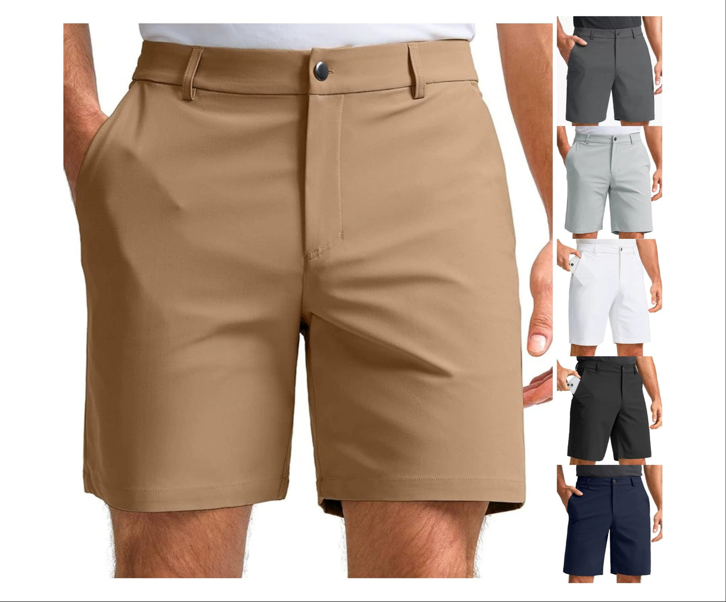 Men's 5-Inch Cargo Shorts – Multi-Pocket, Loose Fit, Summer-Ready Outdoor Style | DK7221