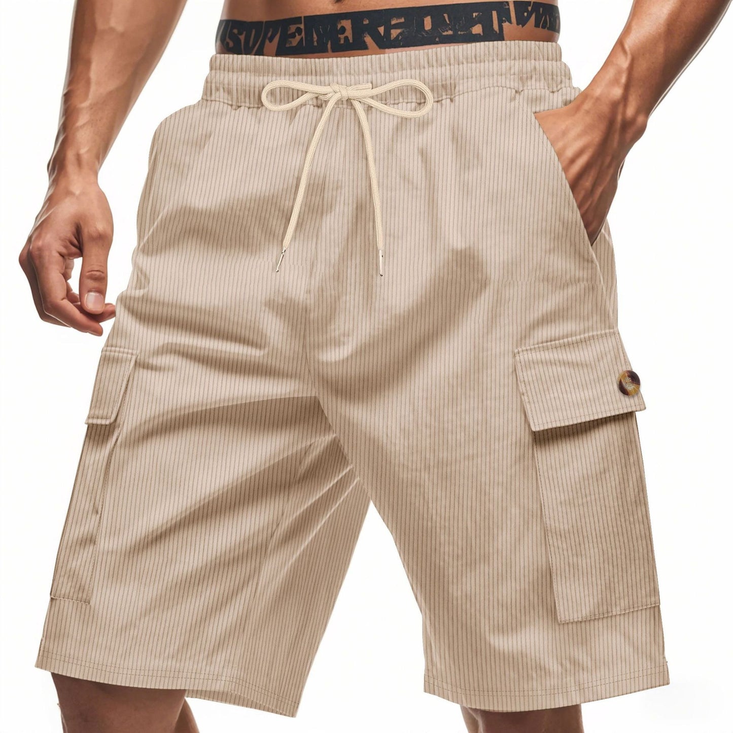 Men's Corduroy-Texture Cargo Shorts - Summer Relaxed Fit Utility Shorts | CFT-1