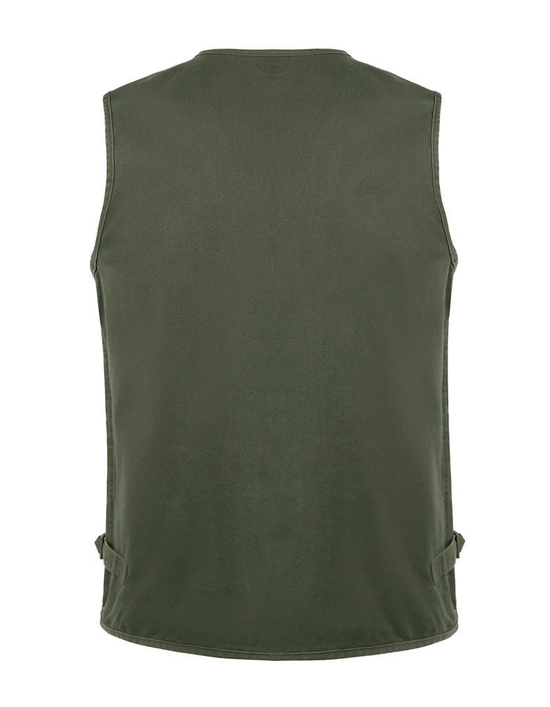 Men's Outdoor Multi-Pocket Fishing Vest Sleeveless Breathable Jacket | D210-N701