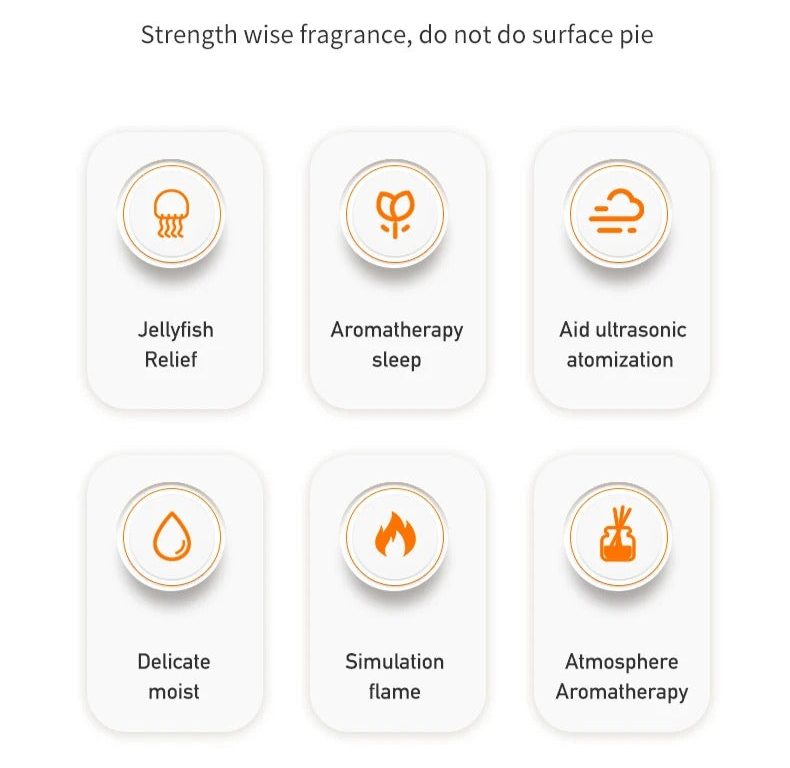 Diffusore di oli essenziali Lava Cracked Volcano Medusa Spray Simulazione Fuoco Fiamma Effetto Umidificatore per la casa Diffusore | V21b pro