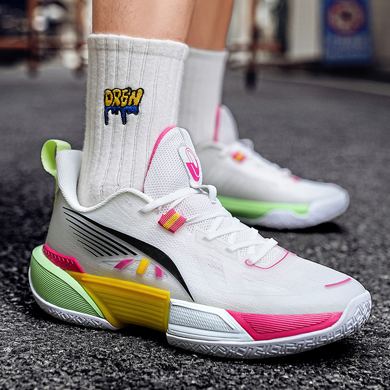 Men's Mesh Basketball Shoes Cushioning Wear-Resistant Professional Sports Sneakers | 8309