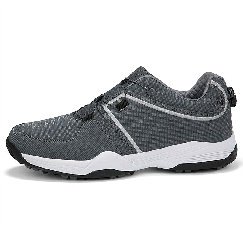 Scarpe da golf da uomo con allacciatura rapida, in pelle, antiscivolo | G160