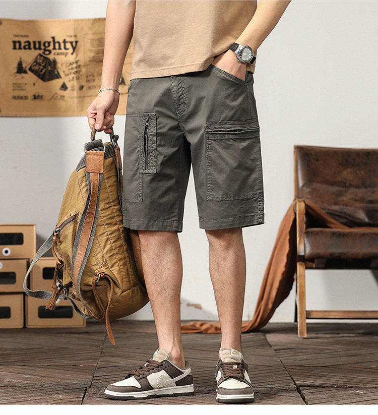 Short cargo tactique d'extérieur à poches multiples pour homme, coupe décontractée | G3680