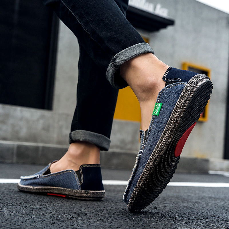 Men’s Plus Size Mesh Sneakers – Lightweight, Slip-On Outdoor Casual Shoes | 8808