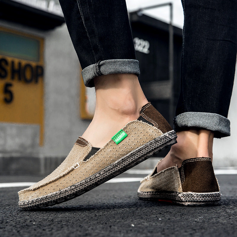 Men’s Plus Size Mesh Sneakers – Lightweight, Slip-On Outdoor Casual Shoes | 8808