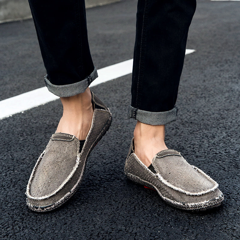 Men’s Plus Size Mesh Sneakers – Lightweight, Slip-On Outdoor Casual Shoes | 8808