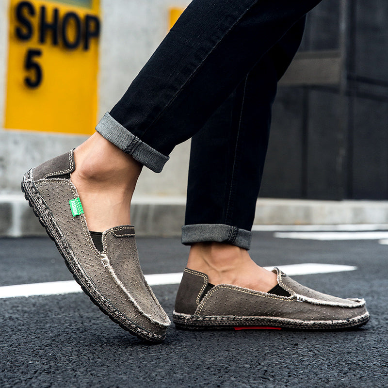 Men’s Plus Size Mesh Sneakers – Lightweight, Slip-On Outdoor Casual Shoes | 8808