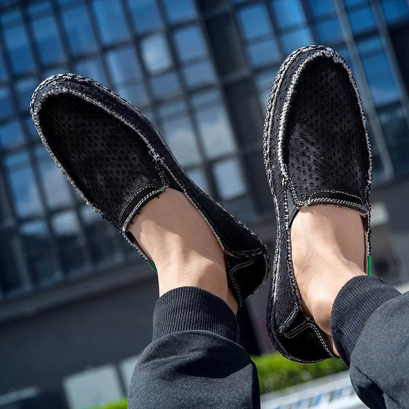 Men’s Plus Size Mesh Sneakers – Lightweight, Slip-On Outdoor Casual Shoes | 8808