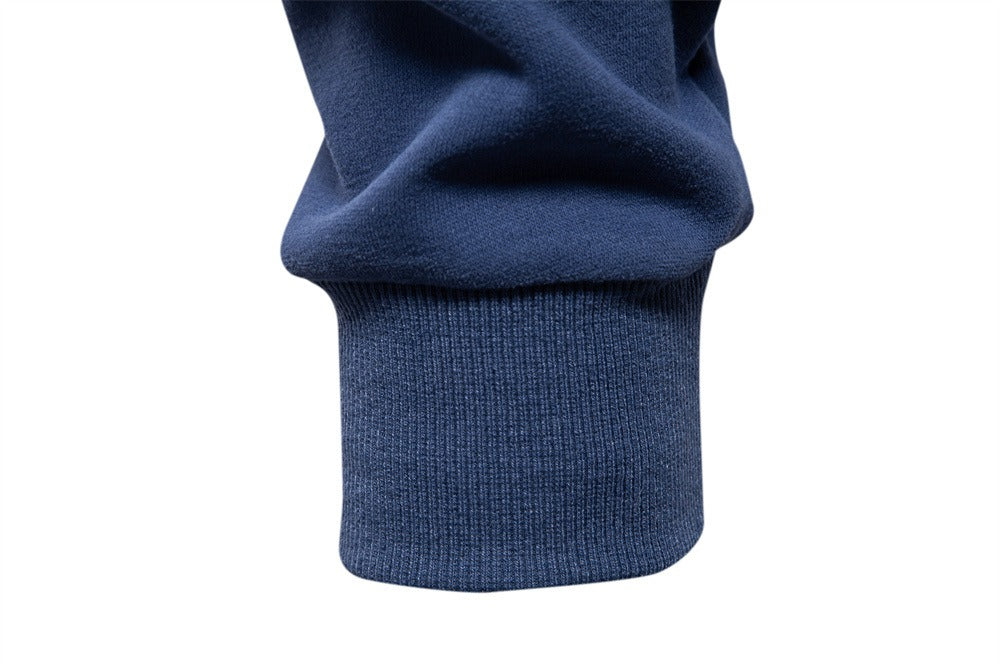 Men's Long Sleeve Polo Collar Sweatshirt - 2025 Spring Casual Streetwear Top | HD3006