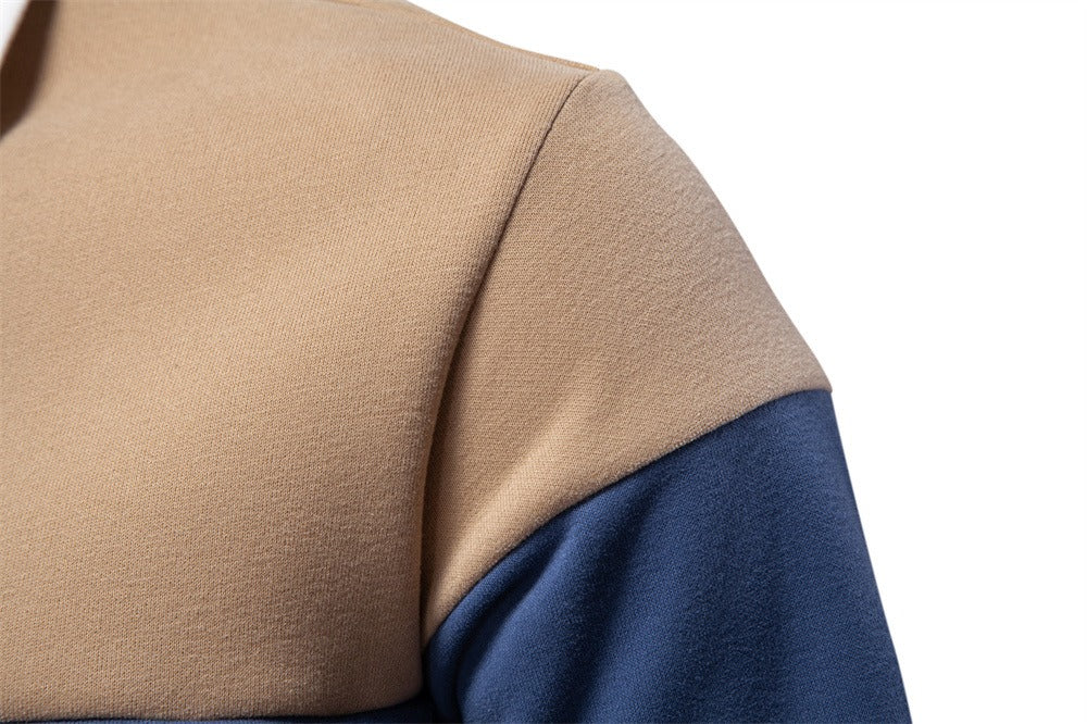 Men's Long Sleeve Polo Collar Sweatshirt - 2025 Spring Casual Streetwear Top | HD3006