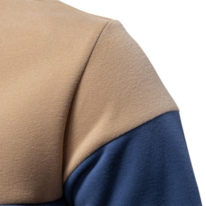 Men's Long Sleeve Polo Collar Sweatshirt - 2025 Spring Casual Streetwear Top | HD3006