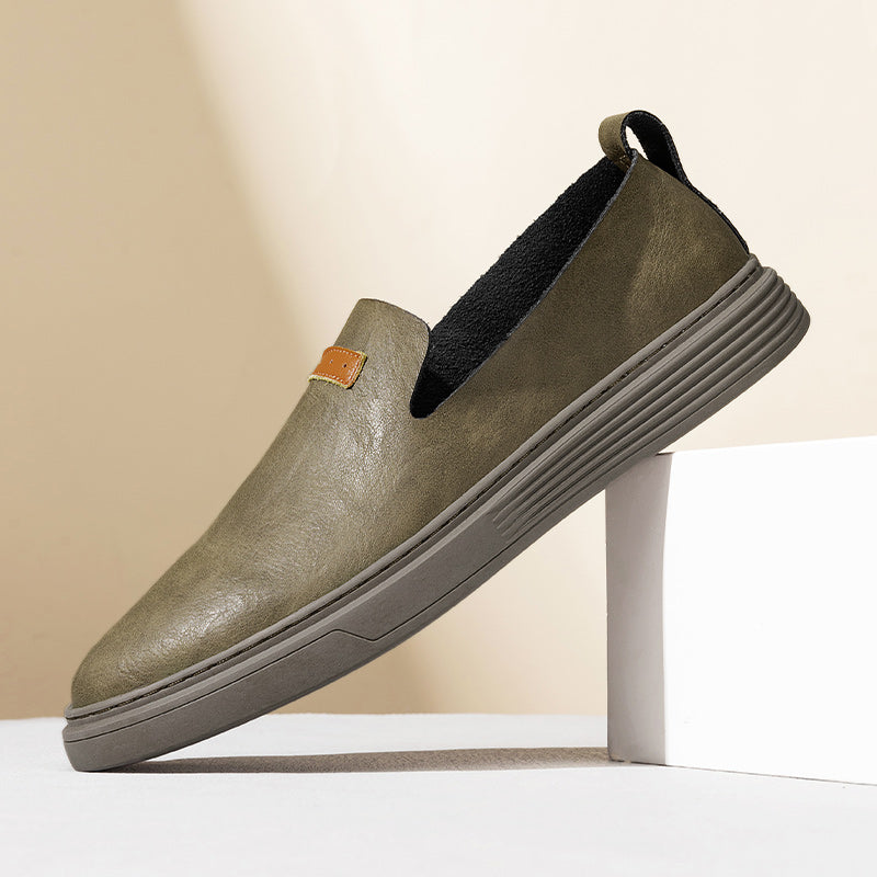 Scarpe da guida in pelle da uomo alla moda Scarpe casual in pelle Mocassini slip-on | 23004