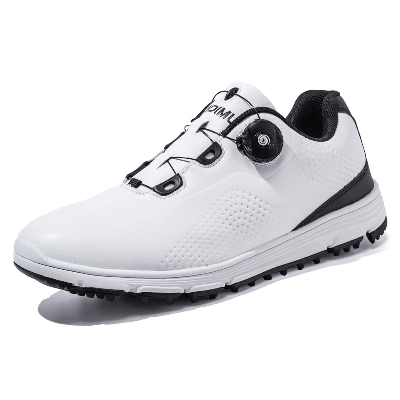 Chaussures de golf en cuir pour hommes Chaussures de golf imperméables et antidérapantes sans crampons | 20626