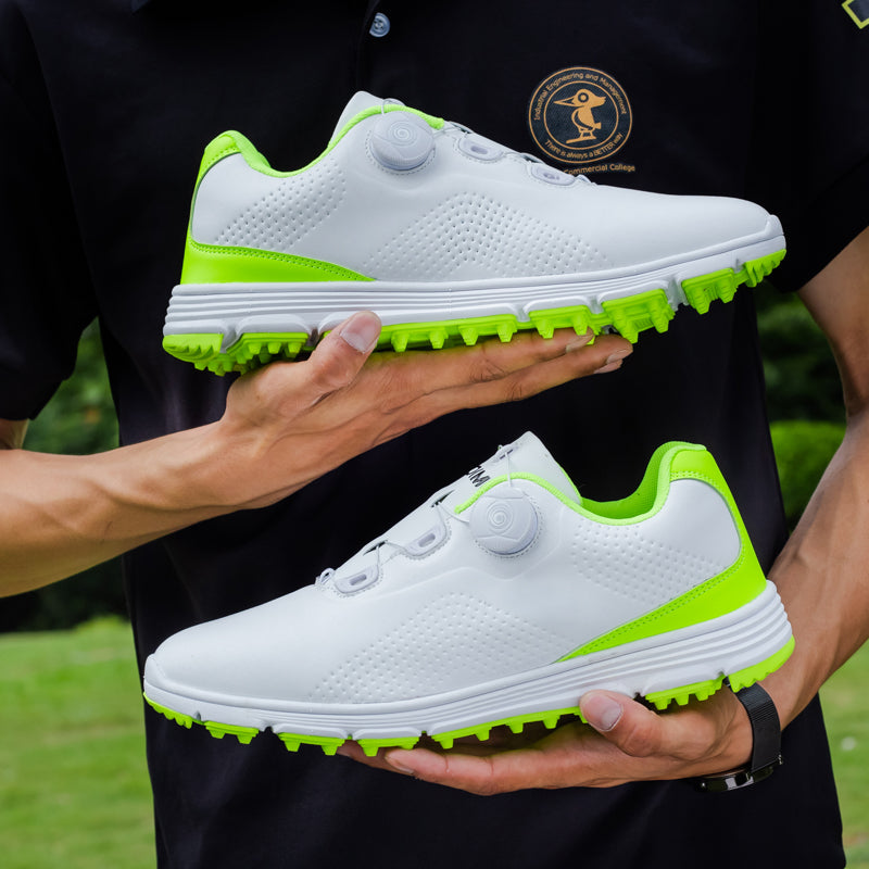 Chaussures de golf en cuir pour hommes Chaussures de golf imperméables et antidérapantes sans crampons | 20626