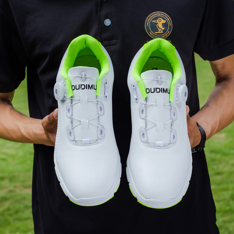 Chaussures de golf en cuir pour hommes Chaussures de golf imperméables et antidérapantes sans crampons | 20626