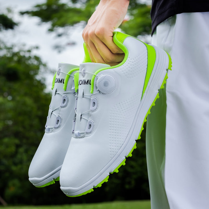 Chaussures de golf en cuir pour hommes Chaussures de golf imperméables et antidérapantes sans crampons | 20626