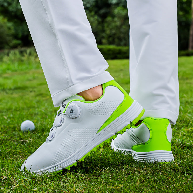 Chaussures de golf en cuir pour hommes Chaussures de golf imperméables et antidérapantes sans crampons | 20626