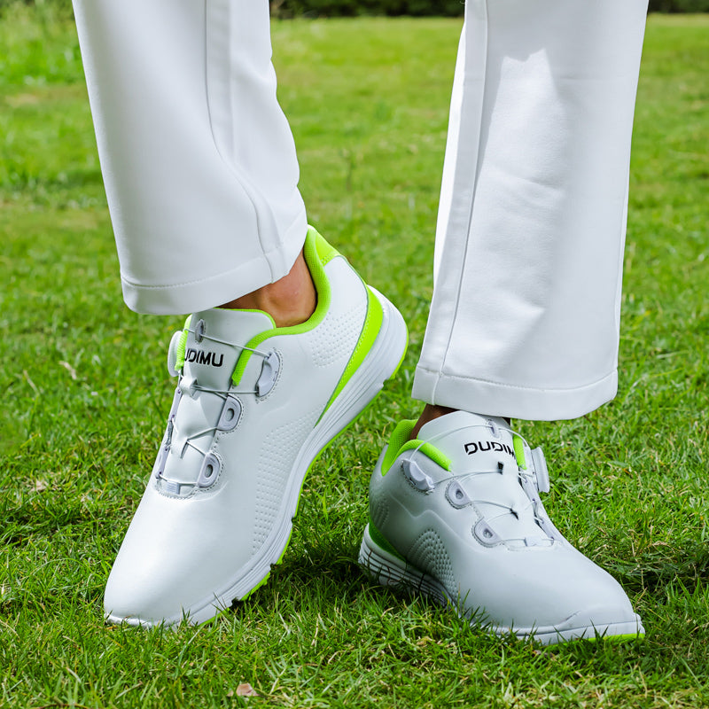 Chaussures de golf en cuir pour hommes Chaussures de golf imperméables et antidérapantes sans crampons | 20626