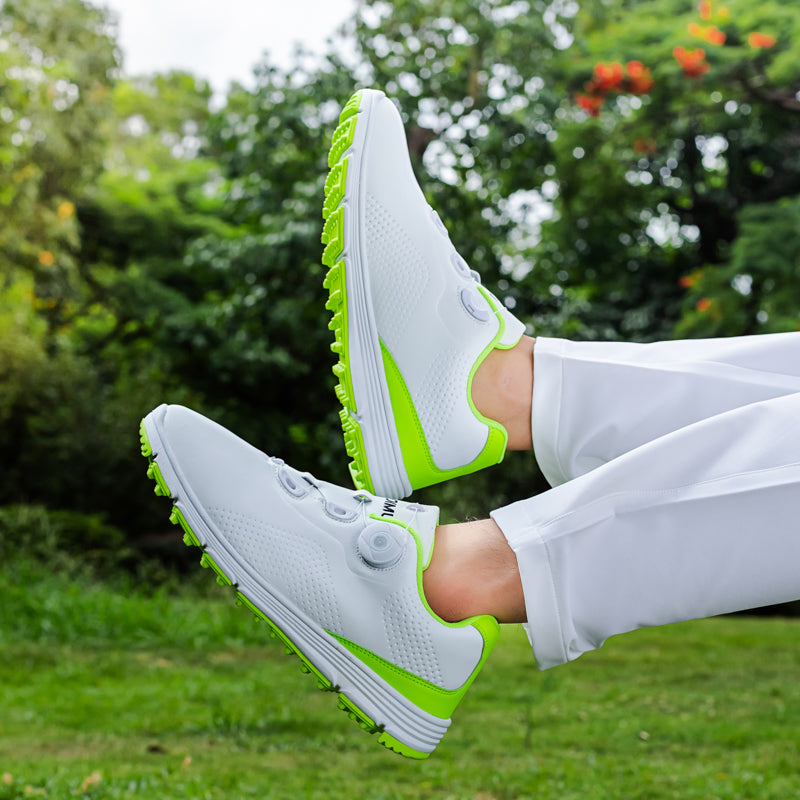 Chaussures de golf en cuir pour hommes Chaussures de golf imperméables et antidérapantes sans crampons | 20626