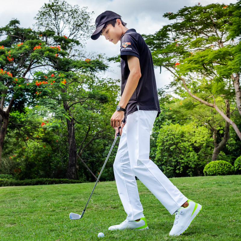 Chaussures de golf en cuir pour hommes Chaussures de golf imperméables et antidérapantes sans crampons | 20626