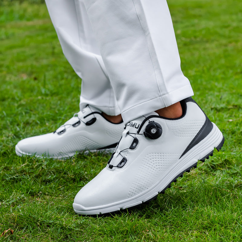 Chaussures de golf en cuir pour hommes Chaussures de golf imperméables et antidérapantes sans crampons | 20626