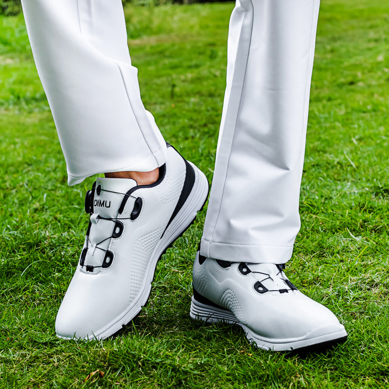 Chaussures de golf en cuir pour hommes Chaussures de golf imperméables et antidérapantes sans crampons | 20626