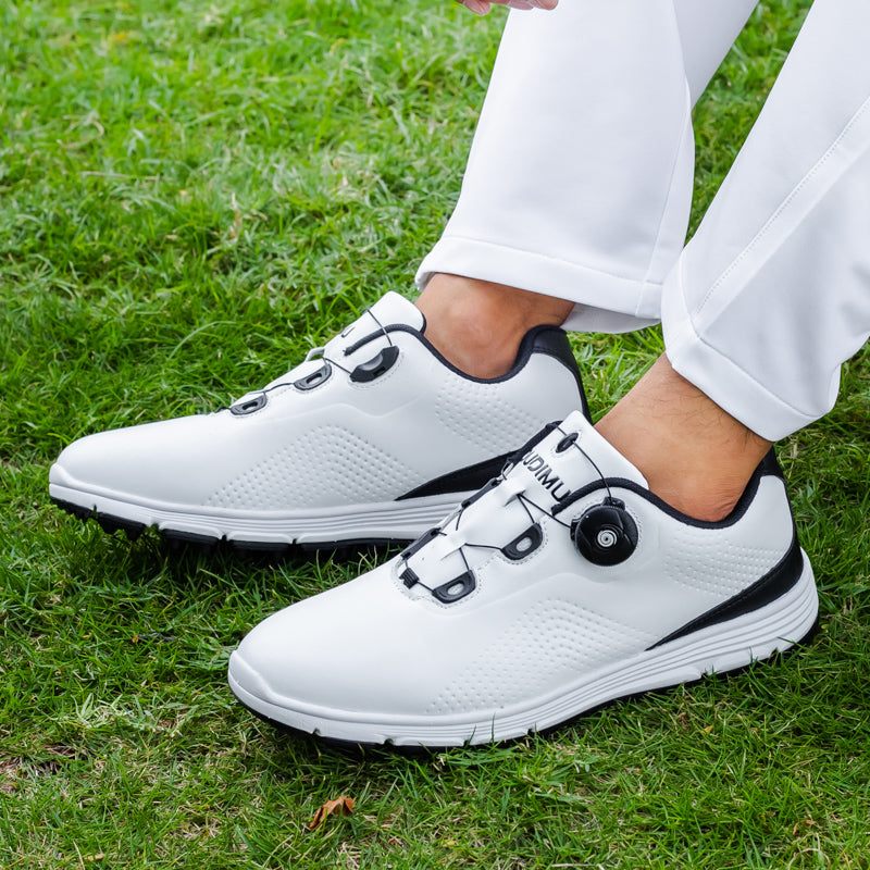 Chaussures de golf en cuir pour hommes Chaussures de golf imperméables et antidérapantes sans crampons | 20626