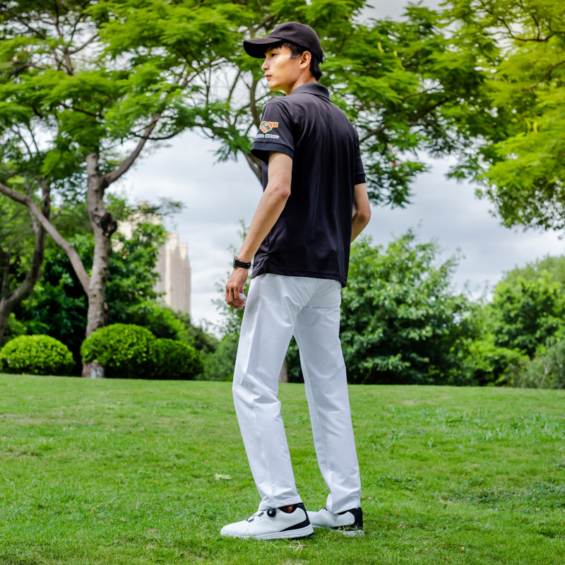 Chaussures de golf en cuir pour hommes Chaussures de golf imperméables et antidérapantes sans crampons | 20626