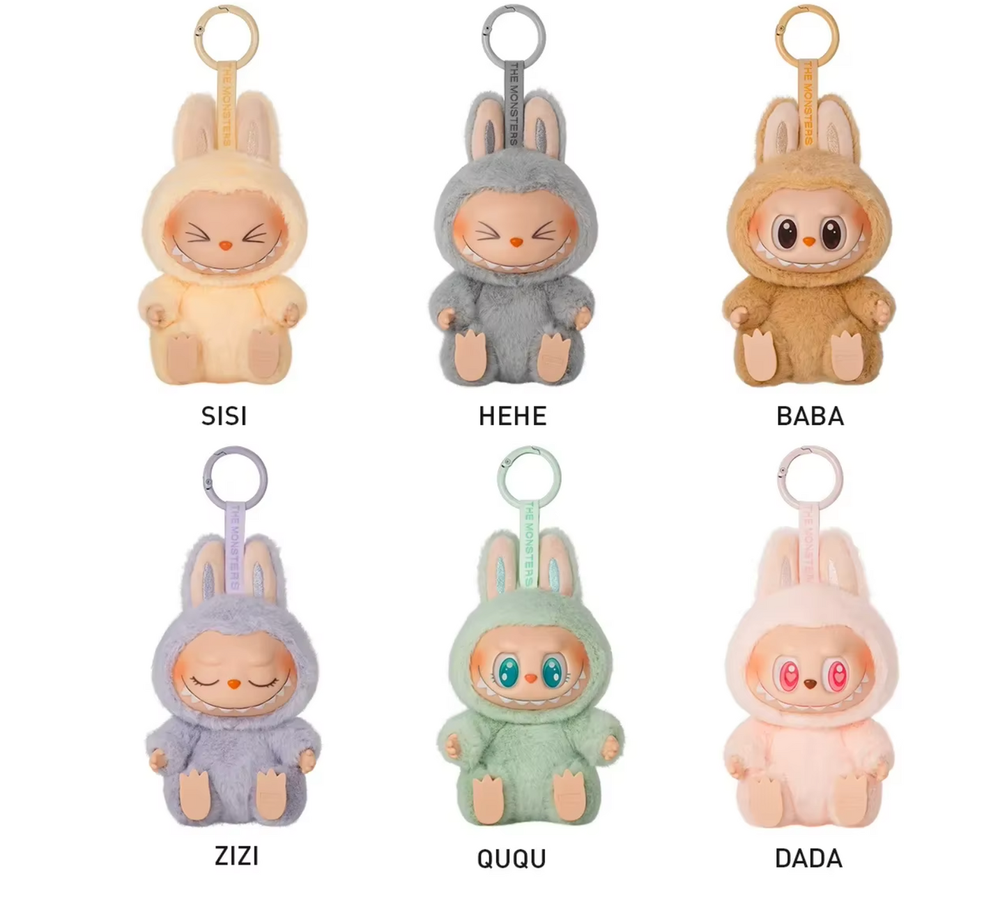 Labubu Style Blind Box Series 2 Sitting Edition | Set of 6 Labubu-Sitting Style
