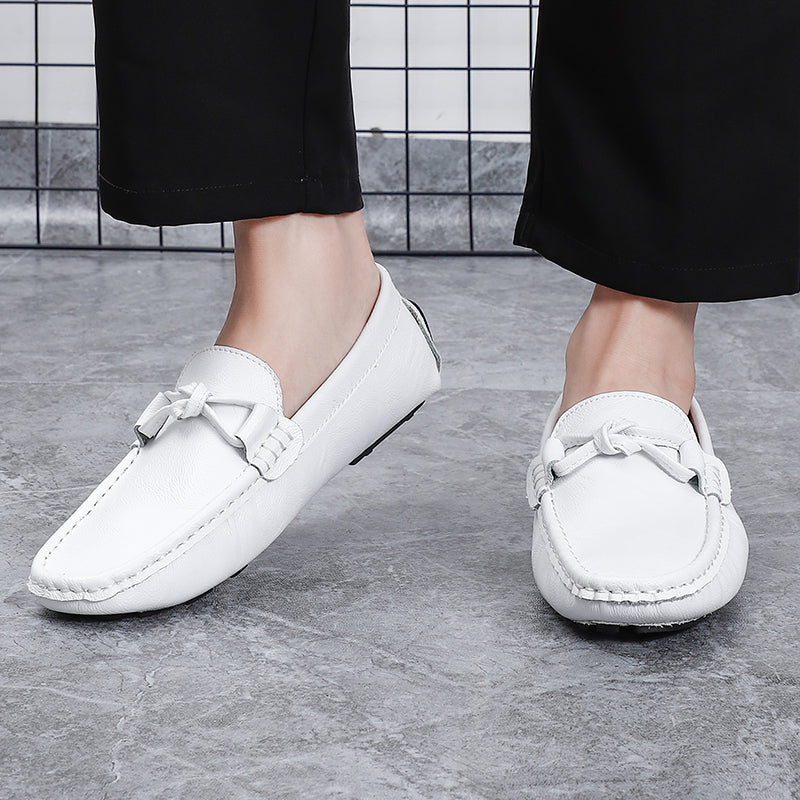 Men’s Genuine Leather Loafers – Classic Driving Moccasins with Anti-Slip Sole | 0063