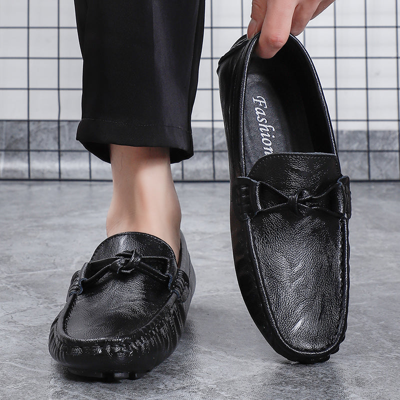 Men’s Genuine Leather Loafers – Classic Driving Moccasins with Anti-Slip Sole | 0063