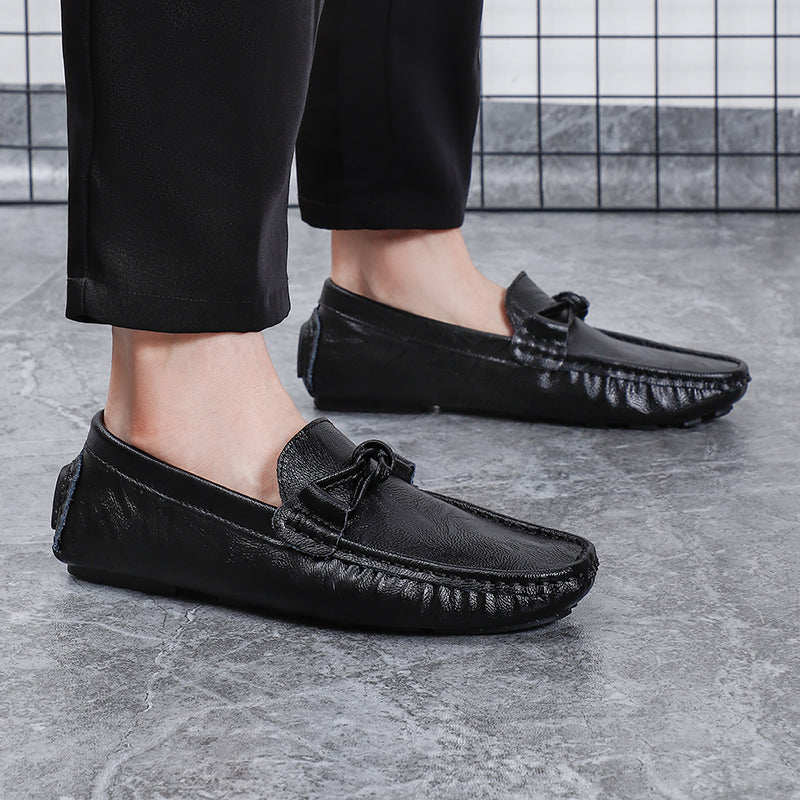 Men’s Genuine Leather Loafers – Classic Driving Moccasins with Anti-Slip Sole | 0063