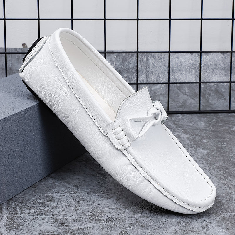 Men’s Genuine Leather Loafers – Classic Driving Moccasins with Anti-Slip Sole | 0063