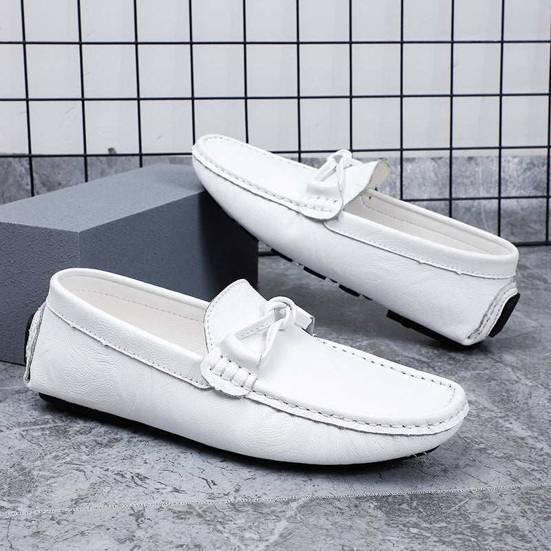 Men’s Genuine Leather Loafers – Classic Driving Moccasins with Anti-Slip Sole | 0063