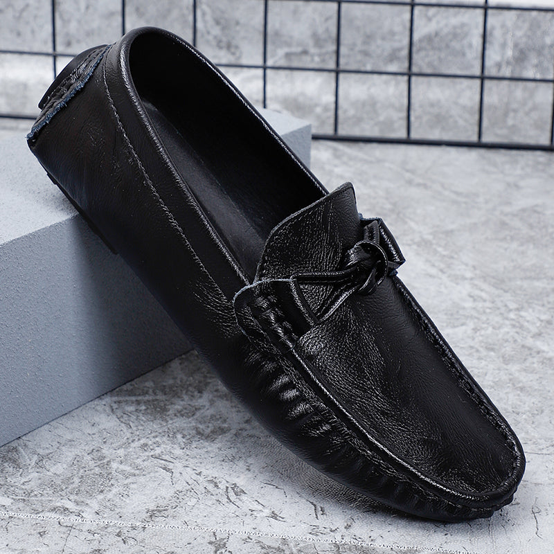 Men’s Genuine Leather Loafers – Classic Driving Moccasins with Anti-Slip Sole | 0063