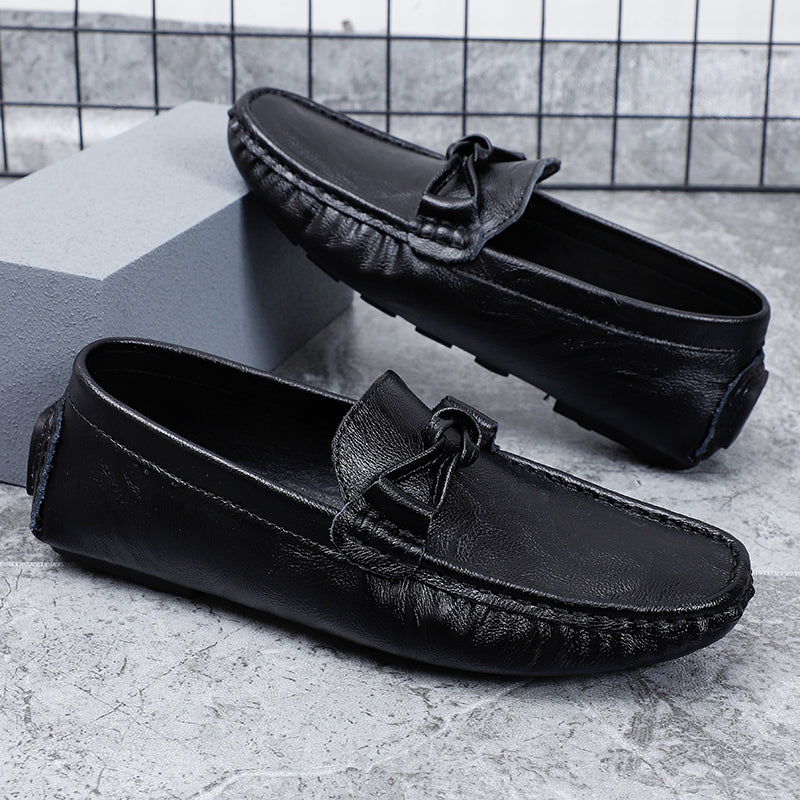 Men’s Genuine Leather Loafers – Classic Driving Moccasins with Anti-Slip Sole | 0063
