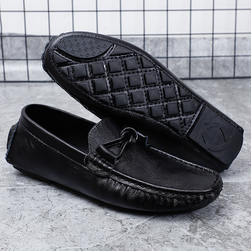 Men’s Genuine Leather Loafers – Classic Driving Moccasins with Anti-Slip Sole | 0063