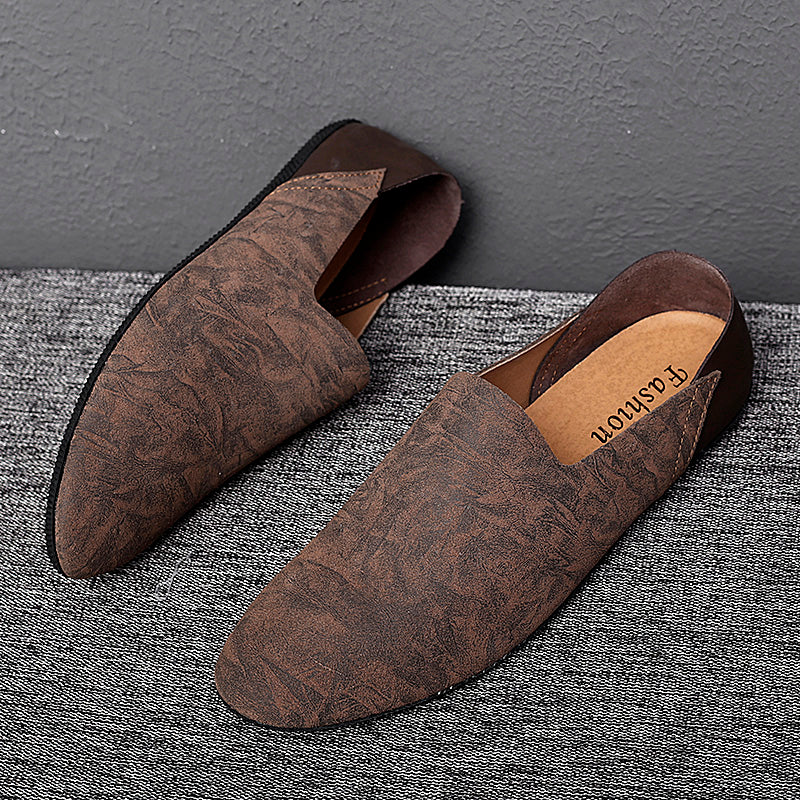 Mocassins pour hommes, chaussures plates à enfiler, décontractées, pour loisirs, conduite, bout pointu | 1818