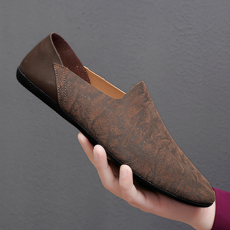 Mocassins pour hommes, chaussures plates à enfiler, décontractées, pour loisirs, conduite, bout pointu | 1818