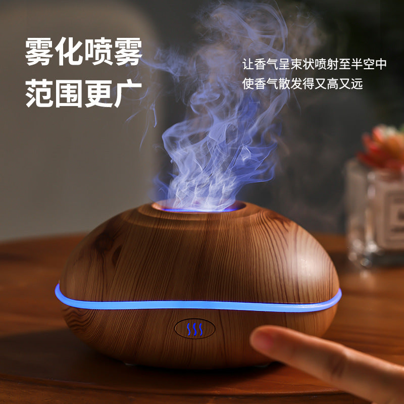 Realistic Flame Effect Aromatherapy Diffuser – 7-Color LED Humidifier USB Powered for Home, Office & Bedroom | SD13