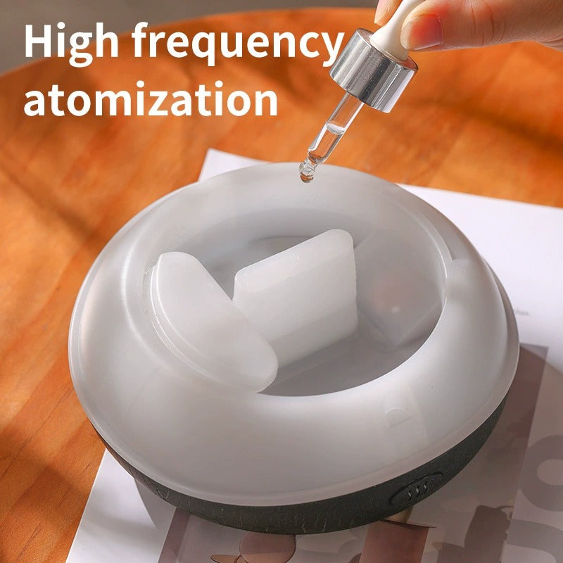 Realistic Flame Effect Aromatherapy Diffuser – 7-Color LED Humidifier USB Powered for Home, Office & Bedroom | SD13