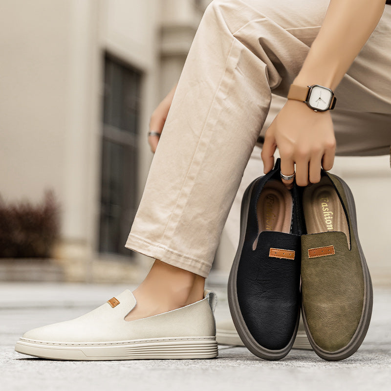 Scarpe da guida in pelle da uomo alla moda Scarpe casual in pelle Mocassini slip-on | 23004
