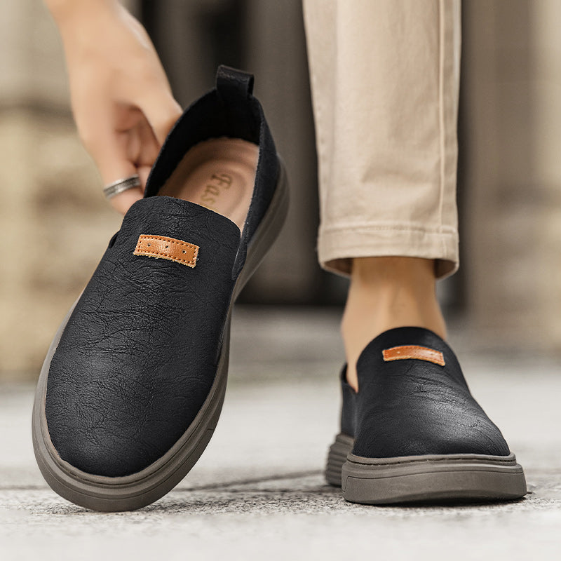 Scarpe da guida in pelle da uomo alla moda Scarpe casual in pelle Mocassini slip-on | 23004