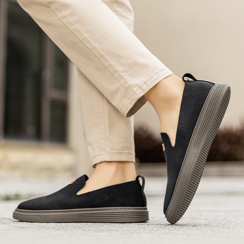 Scarpe da guida in pelle da uomo alla moda Scarpe casual in pelle Mocassini slip-on | 23004