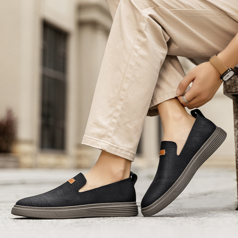 Scarpe da guida in pelle da uomo alla moda Scarpe casual in pelle Mocassini slip-on | 23004