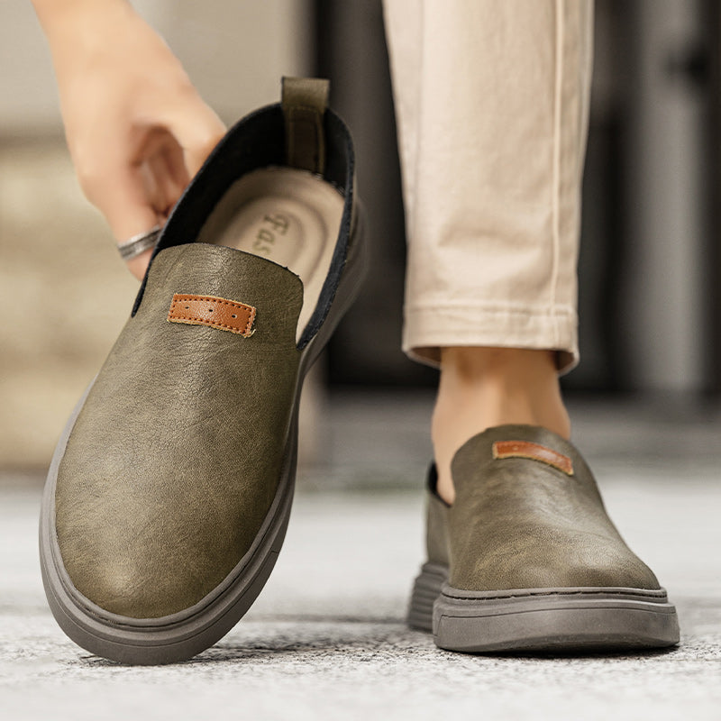 Scarpe da guida in pelle da uomo alla moda Scarpe casual in pelle Mocassini slip-on | 23004