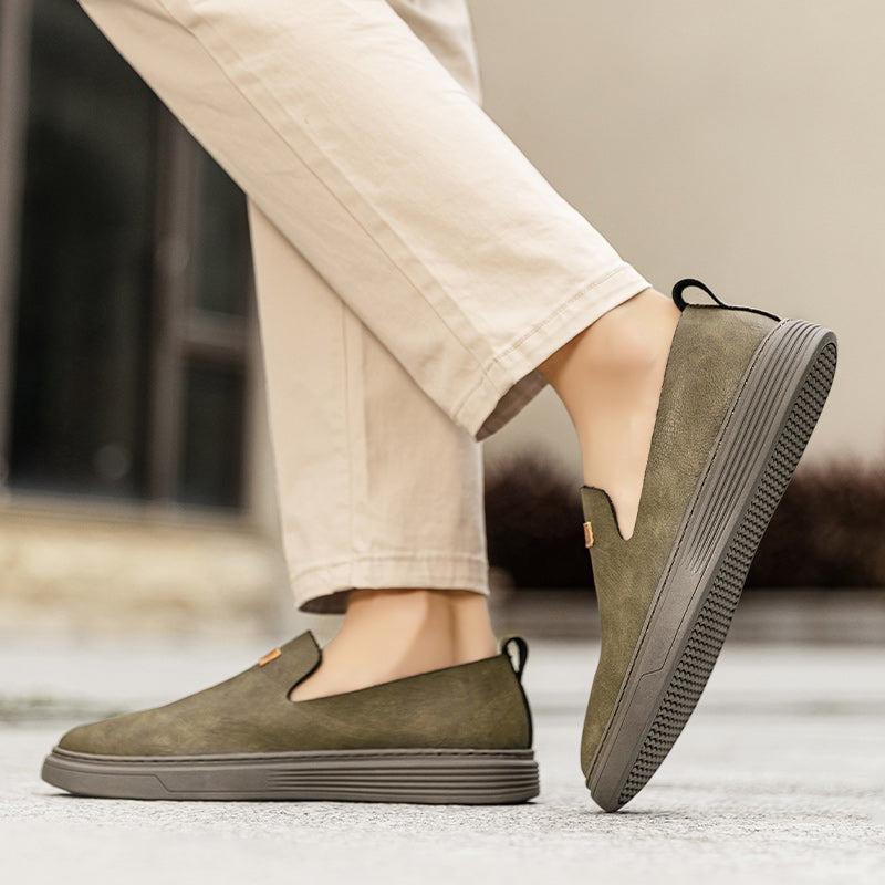 Scarpe da guida in pelle da uomo alla moda Scarpe casual in pelle Mocassini slip-on | 23004