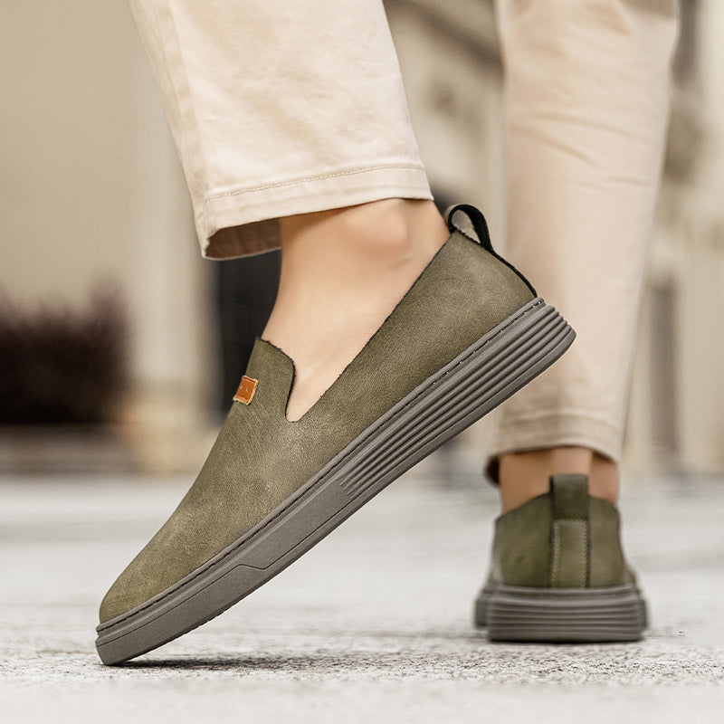Scarpe da guida in pelle da uomo alla moda Scarpe casual in pelle Mocassini slip-on | 23004