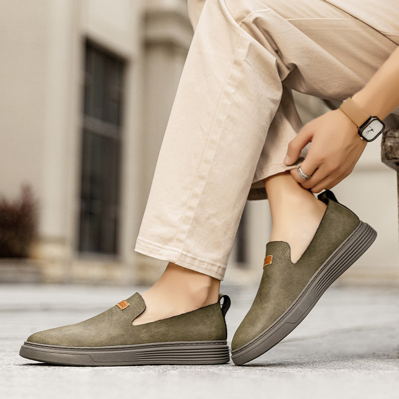 Scarpe da guida in pelle da uomo alla moda Scarpe casual in pelle Mocassini slip-on | 23004